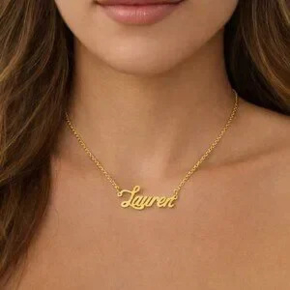 Lauren Name Plate Necklace